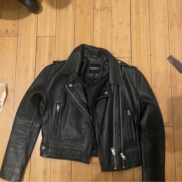 Barneys New York Jackets & Blazers - Barneys New York Classic Black Leather Jacket